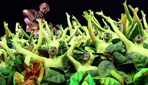 Viradouro samba school in Rio de Janeiro, Brazil