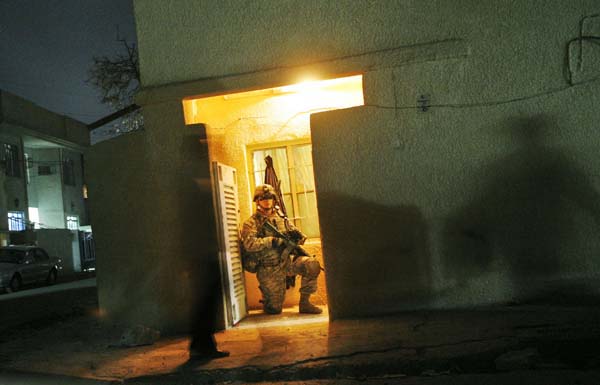 US soldier in Baghdad