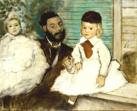 'Count Lepic and his Daughters' by Edgar Degas (1871)