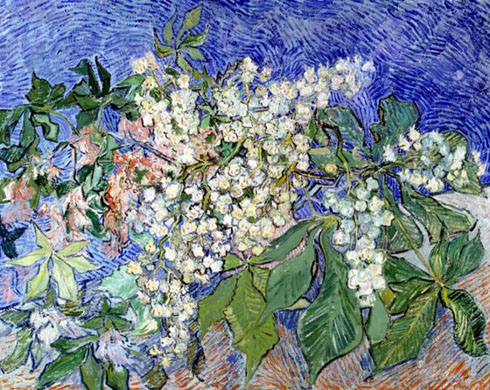 'Blossoming Chestnut Branches' by Vincent van Gogh (1890)