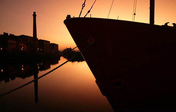 Albert Dock at sunset