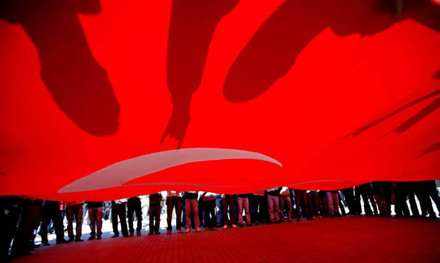 Supporters of Turkish Ultra Nationalist party