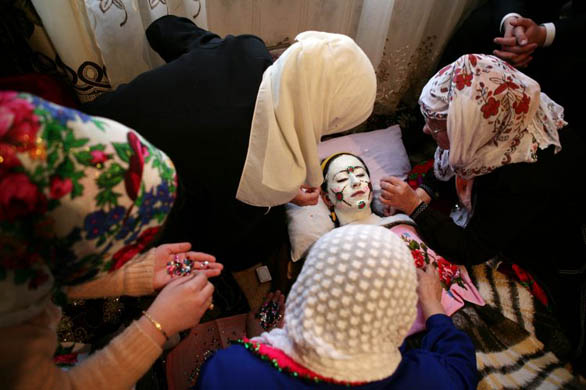 Letfe Mekerozova during her two day wedding ceremony