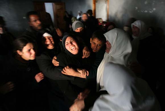 Relatives mourn deaths in Gaza