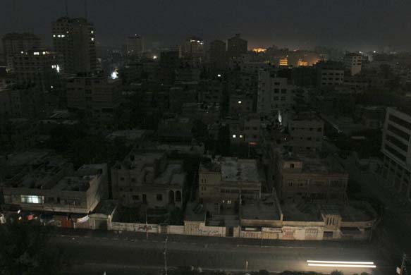 A power cut in Gaza