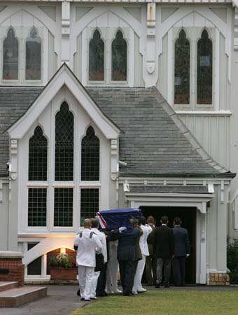 Edmund Hillary's state funeral in Auckland, New Zealand