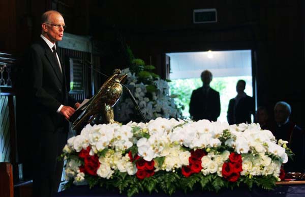 Edmund Hillary's state funeral in Auckland, New Zealand