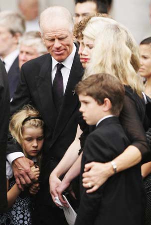 Edmund Hillary's funeral in Auckland, New Zealand