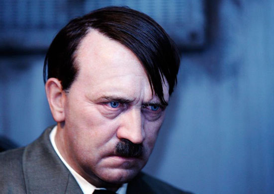 A waxwork figure of Hitler on display at Madame Tussauds