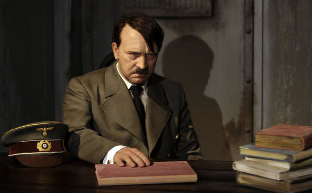 A waxwork figure of Hitler on display at Madame Tussauds