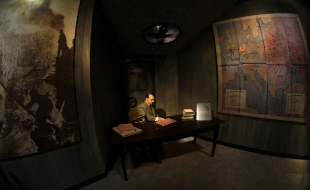 A waxwork figure of Hitler on display at Madame Tussauds