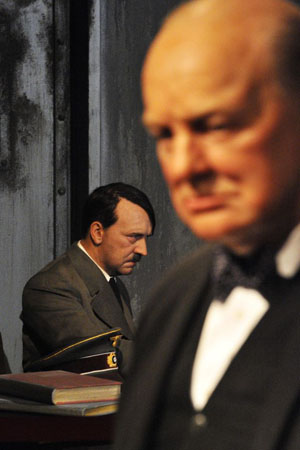 A waxwork figure of Hitler on display at Madame Tussauds