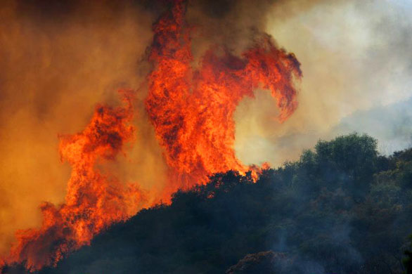 wildfire in california 