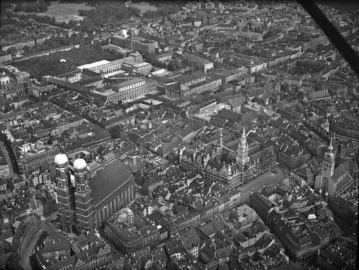 German cities from the air before being bombed by the allies in the seecond world war
