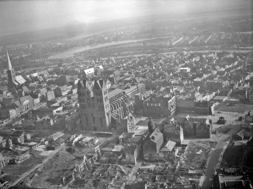German cities from the air before being bombed by the allies in the seecond world war