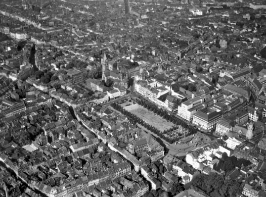 German cities from the air before being bombed by the allies in the seecond world war