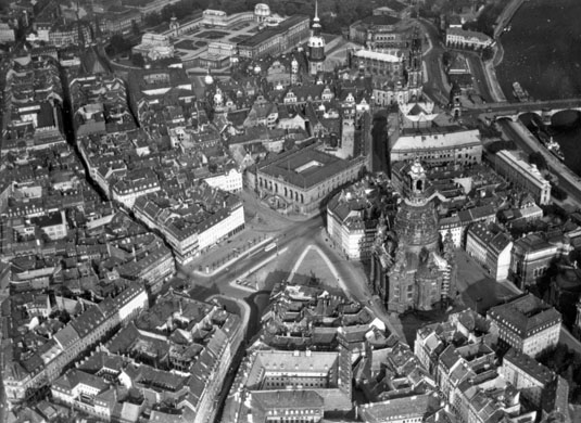 German cities from the air before being bombed by the allies in the seecond world war