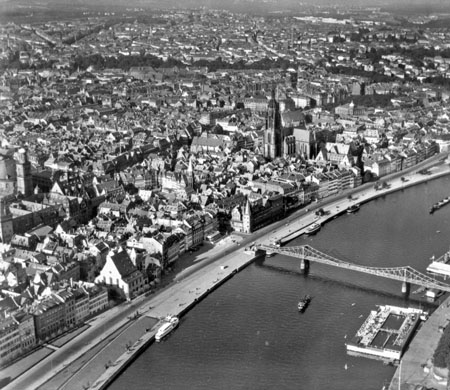 German cities from the air before being bombed by the allies in the seecond world war