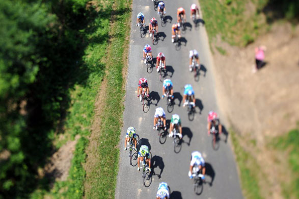 France: The pack during the sixth stage of the 2008 Tour de France