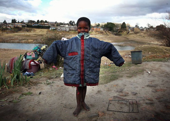 Maseru, Lesotho: A child at an orphanage