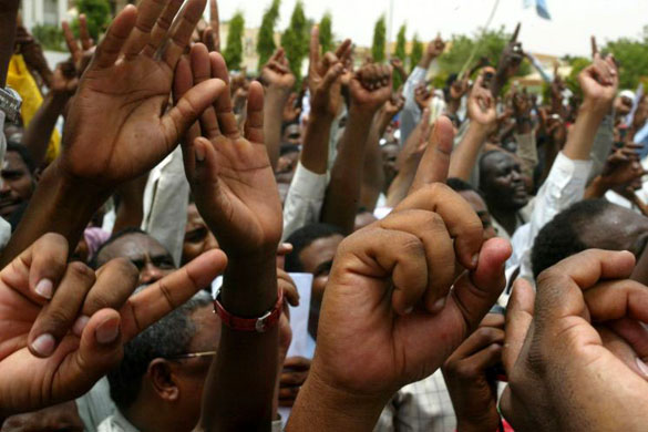 rally to support president bashir of sudan 