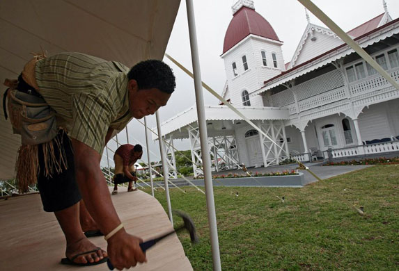 Preparations for formal installation of King George Tupou V as the 23rd ruler of Tonga