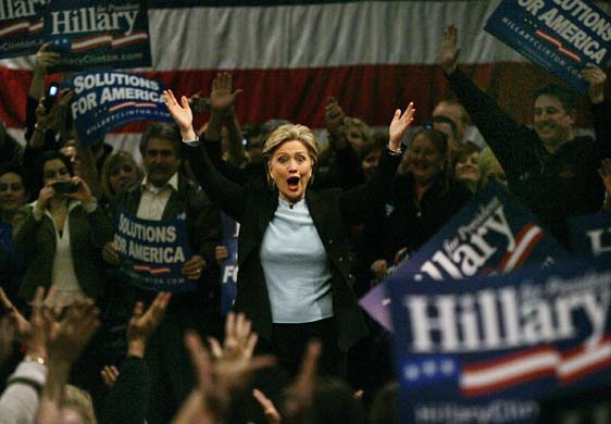  ... takes the stage at a campaign rally in Reno, Nevada Elise Amendola/AP