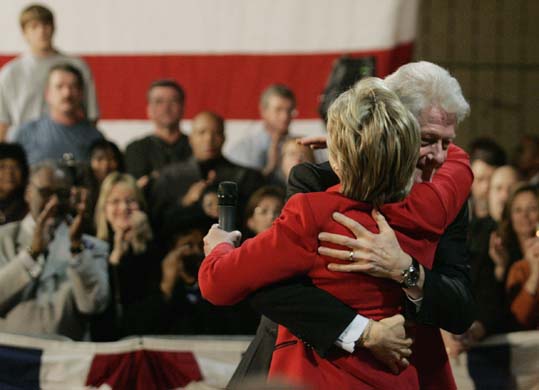 Hillary Clinton with Bill Clinton