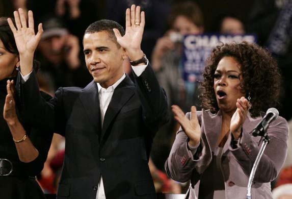 Obama and Oprah Winfrey
