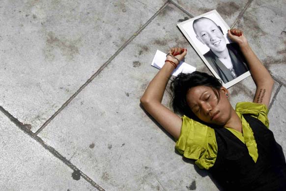 Ant-China Olympics protest