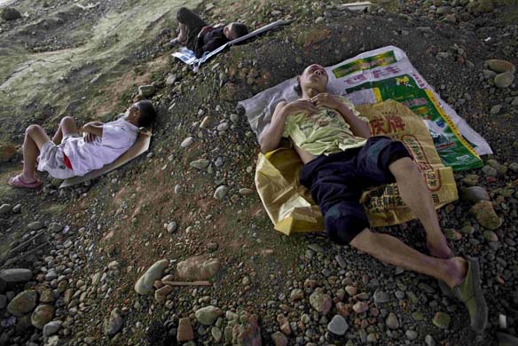 Earthquake survivors: China