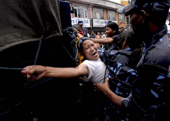 Anti China protest in Nepal