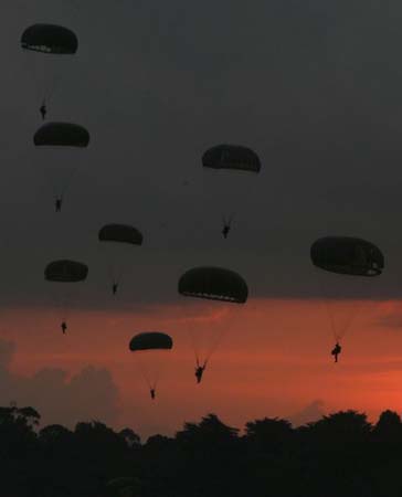 Indonesian military exercise
