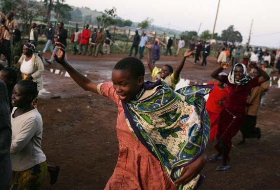 Kenyas celebrate election results