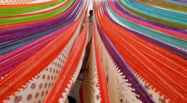 A cotton saree factory 