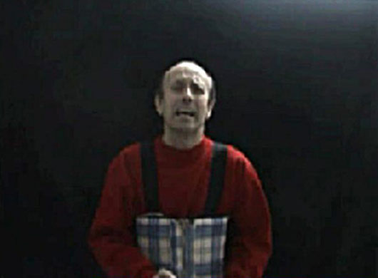 BBC Gaza correspondent Alan Johnston appears wearing a body belt