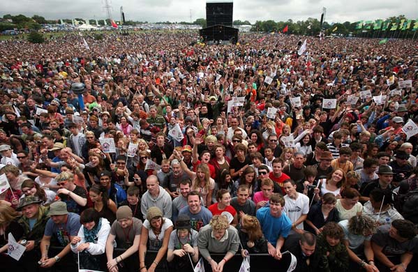 Festival goers turned out in force to listen to Kate Nash