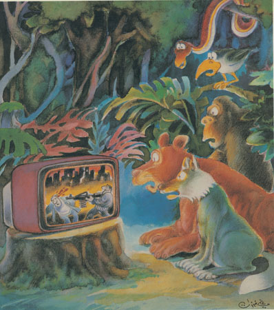 Lighting lamps: cartoons from the Middle East