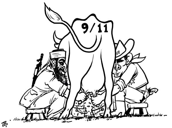 Lighting lamps: cartoons from the Middle East