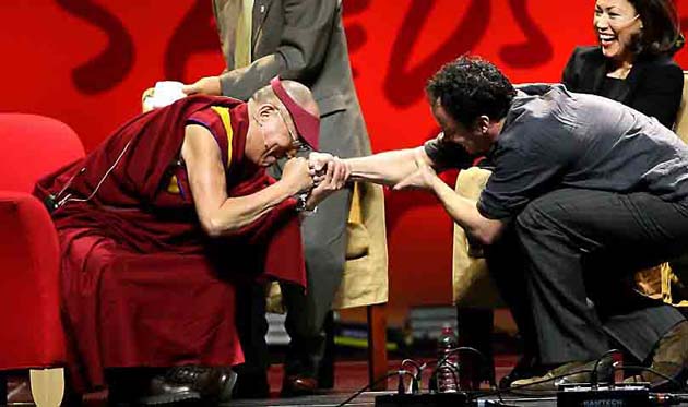 The Obama fist-bump is the new high-five, Dalai Lama and Dave Matthews