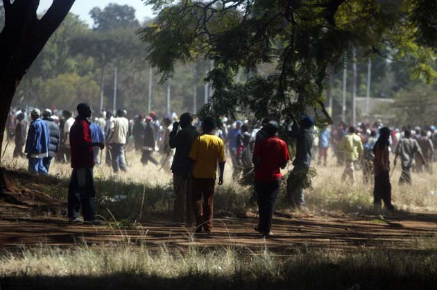 Zanu-PF at MDC rally