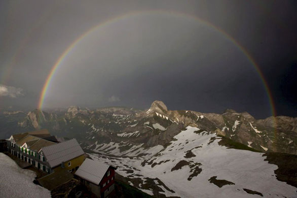 rainbow in switzerland