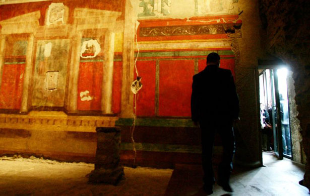 The restored palace of Augustus, Rome