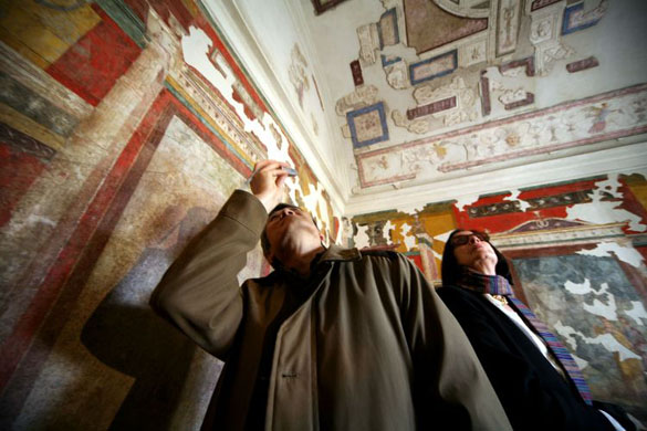 The restored palace of Augustus, Rome