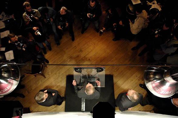 Mayor and Socialist Party candidate Bertrand Delanoe