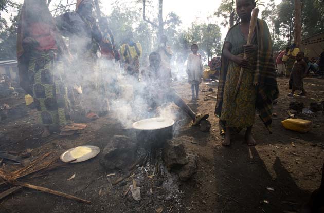 Cooking food, Congo