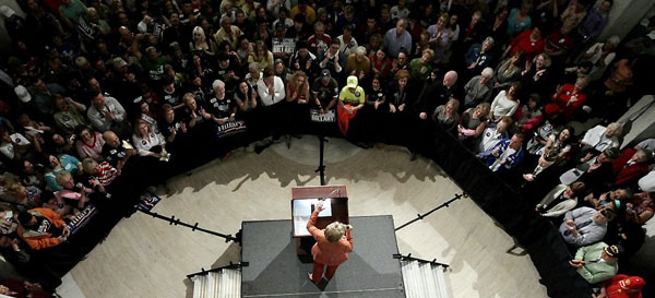 Charleston, US: Hillary Clinton speaks during her 'Solutions for America' campaign