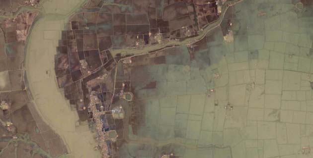 Satellite image of cyclone Nargis