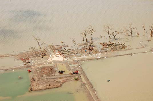 The devasted countryside