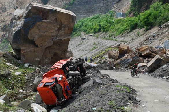 Yingxiu, epicentre of the China earthquake